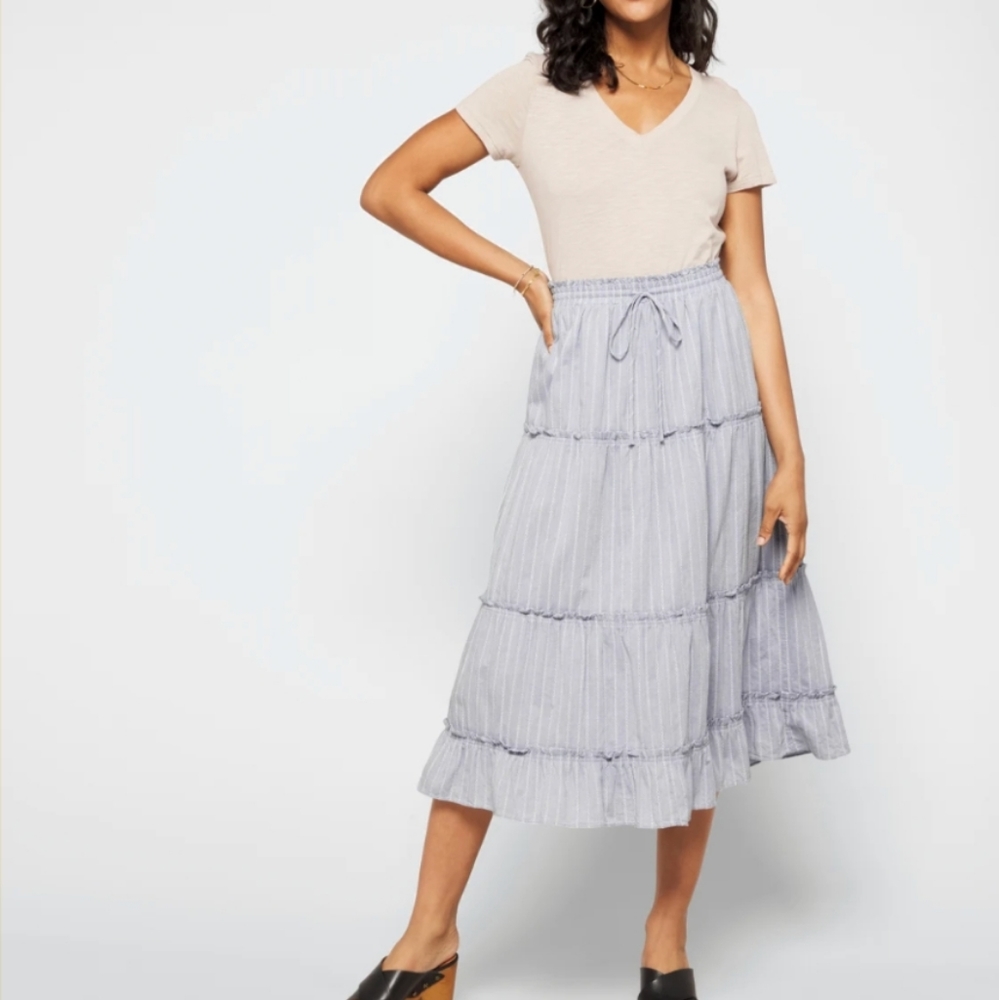 L Madewell Maxi skirt NWT